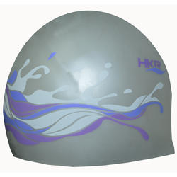 Gorra De Natacion HKR - Silicone Wave - gris