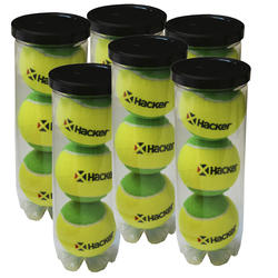 Promo x6 Tubos de Pelotas Hacker Mini Tenis Stage 1