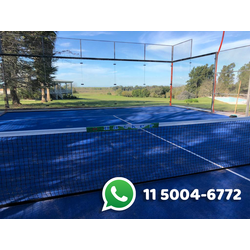 Cancha de padel vidriada