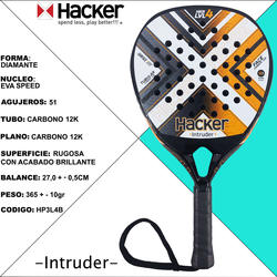 Paleta de Padel Hacker LVL-4 Intruder